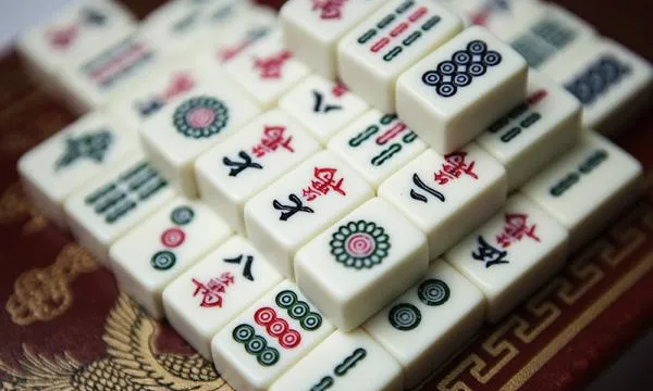 Stack of mahjong tiles